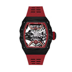 Mecha Carbon Fiber Tourbillon Watch – Skeleton, Luminous, 43×52mm T601