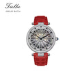 Women's Fortune Flow Watch – Rotating Dial, Iced-Out, 42mm T127L