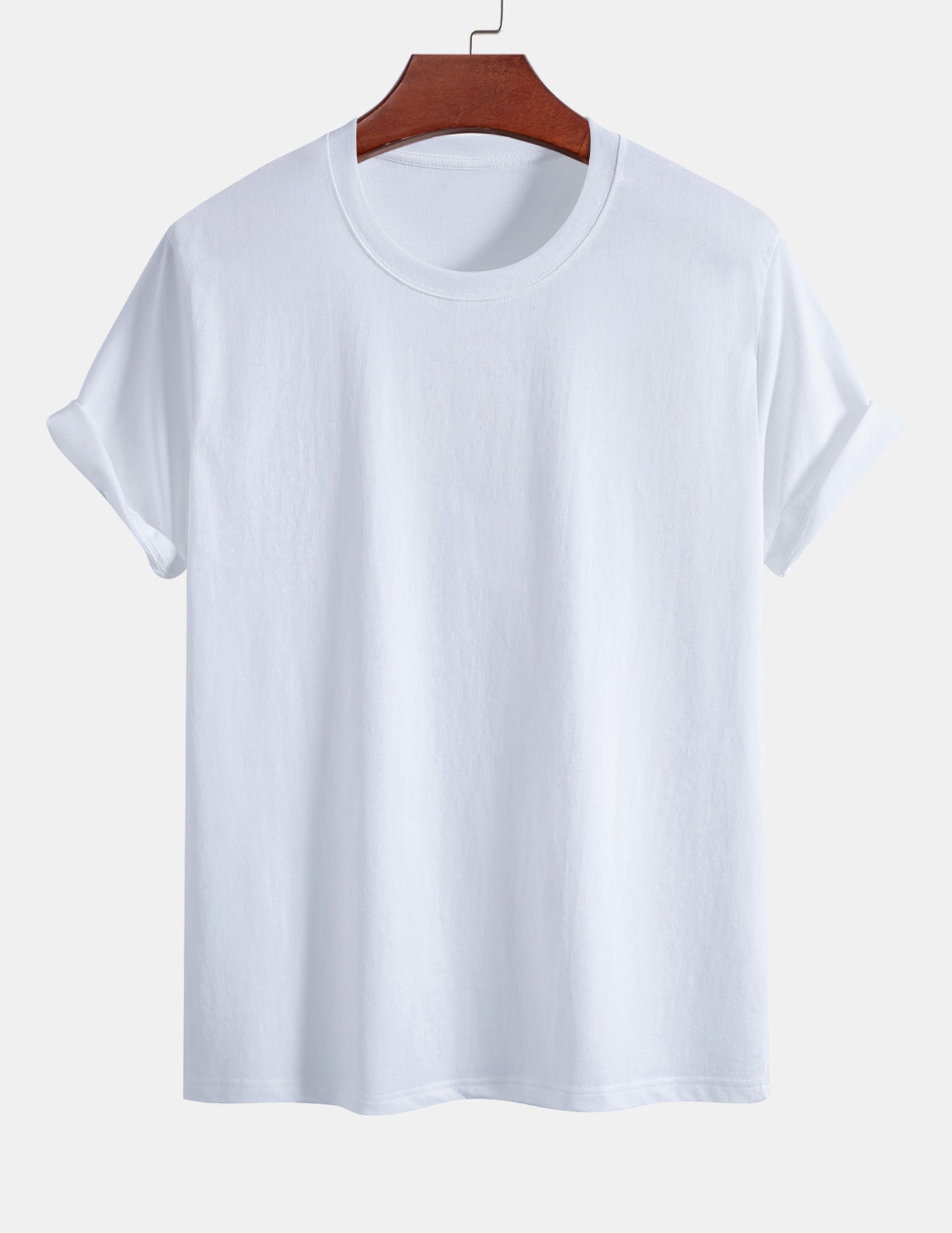 Basic Regular Fit Cotton T-Shirt - Naturzy