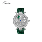 Women's Butterfly Watch – Rotating Dial, Iced-Out, 42mm T819L