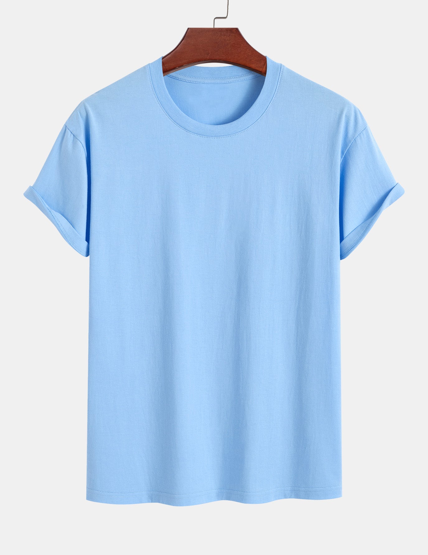 Basic Regular Fit Cotton T-Shirt - Naturzy