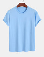 Basic Regular Fit Cotton T-Shirt - Naturzy