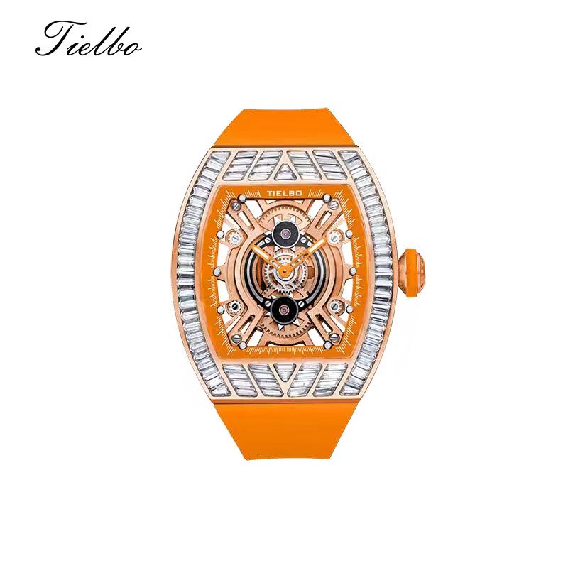 Women's Crystal Storm Watch – Quartz, Skeleton, 40×46mm T827L