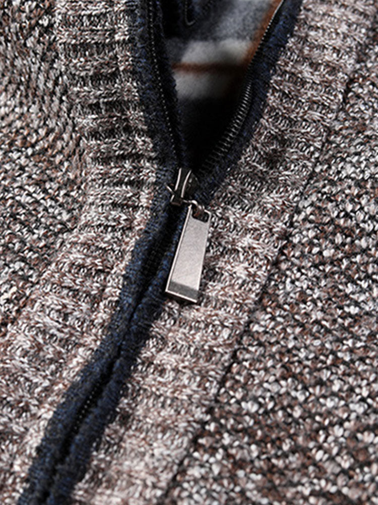 Man Zip Up Sweater - Naturzy