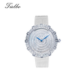 Women's Round Waltz Watch – Quartz, 37mm, Full Crystal T818L