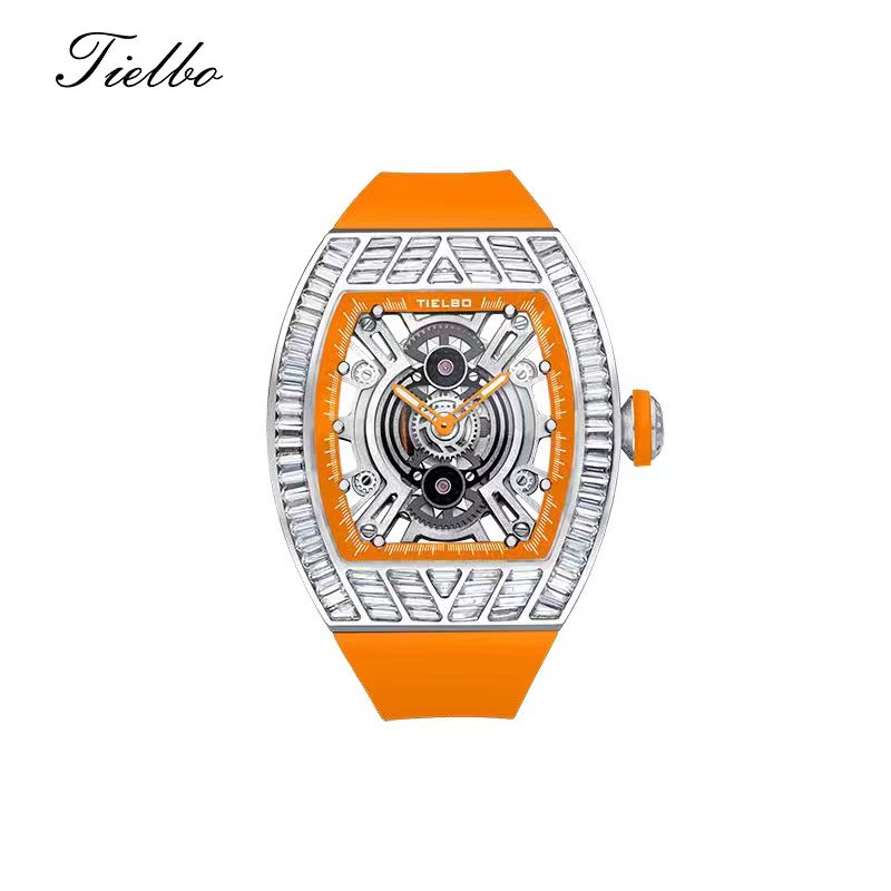 Women's Crystal Storm Watch – Quartz, Skeleton, 40×46mm T827L