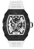 Mecha II Black Tourbillon Watch – Carbon Fiber, Skeleton, 43×52mm T606