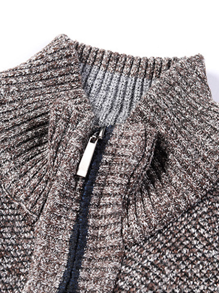 Man Zip Up Sweater - Naturzy