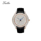 Waltz Automatic Watch – Full Crystal, Elegant, 39×45mm T815M