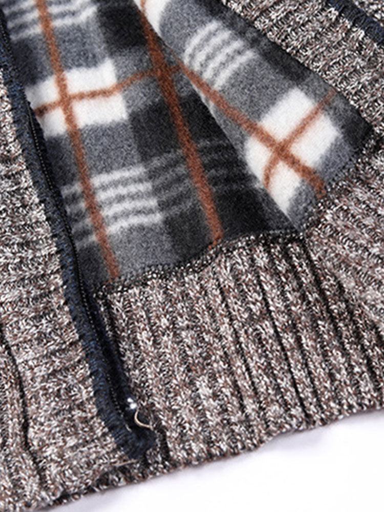 Man Zip Up Sweater - Naturzy