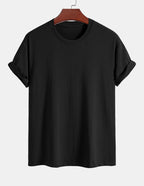 Basic Regular Fit Cotton T-Shirt - Naturzy