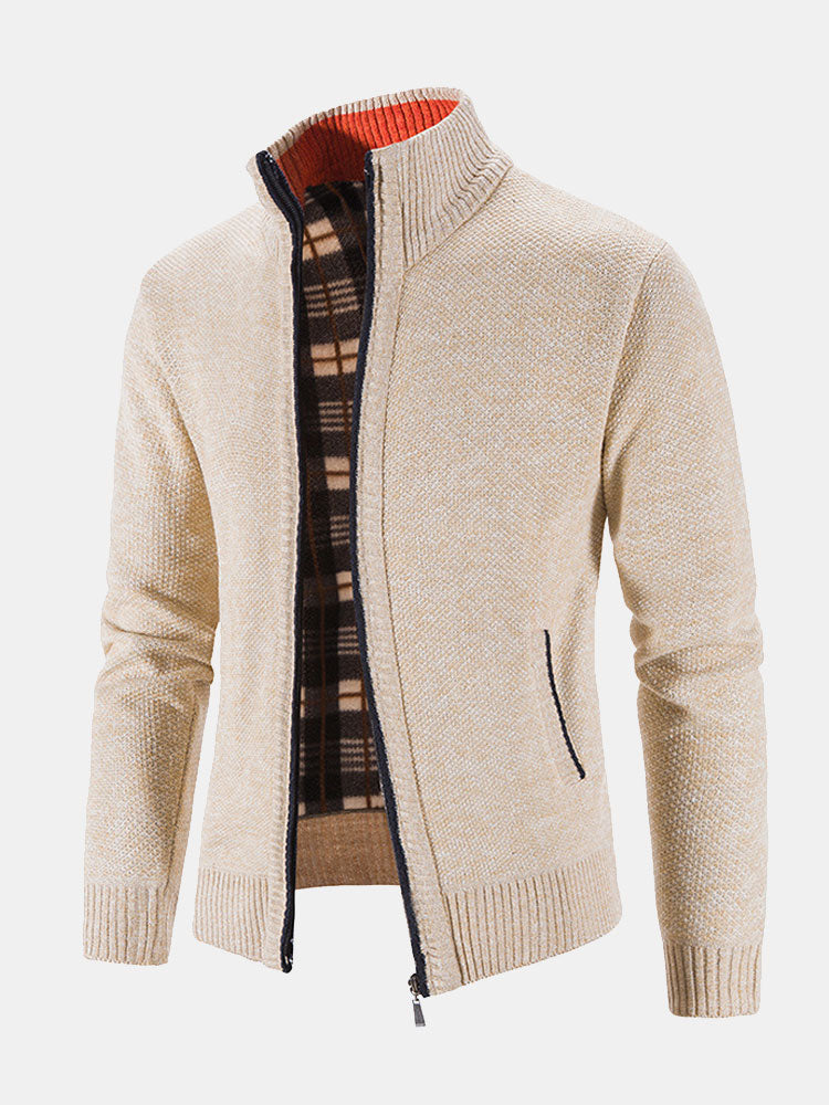 Man Zip Up Sweater - Naturzy