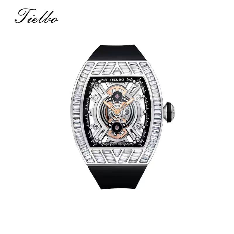 Women's Crystal Storm Watch – Quartz, Skeleton, 40×46mm T827L