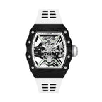 Mecha Carbon Fiber Tourbillon Watch – Skeleton, Luminous, 43×52mm T601