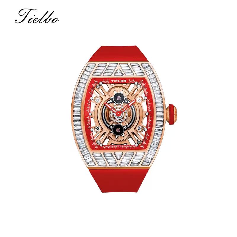 Women's Crystal Storm Watch – Quartz, Skeleton, 40×46mm T827L