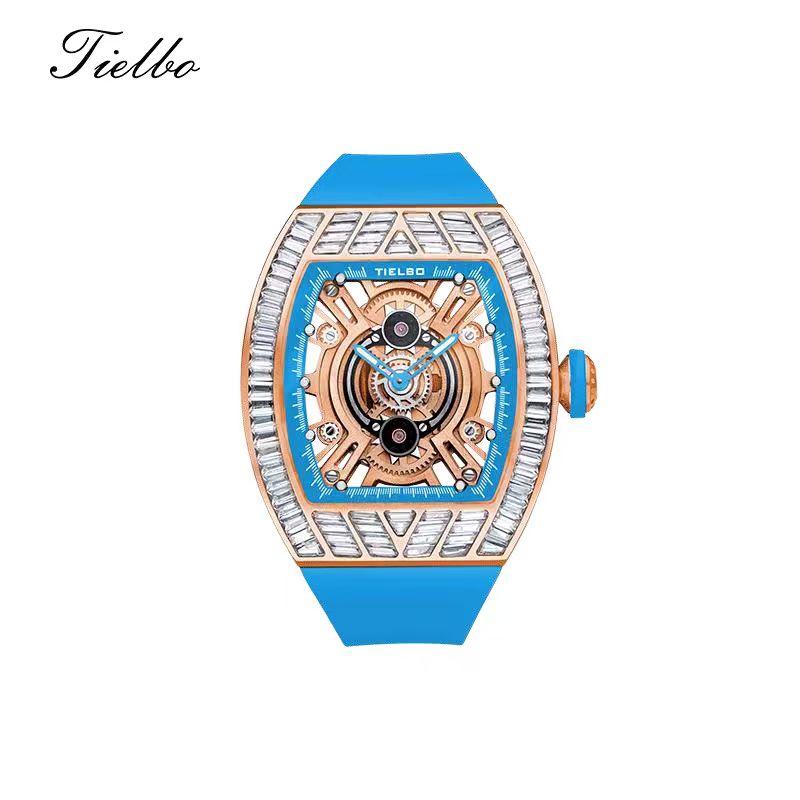 Women's Crystal Storm Watch – Quartz, Skeleton, 40×46mm T827L
