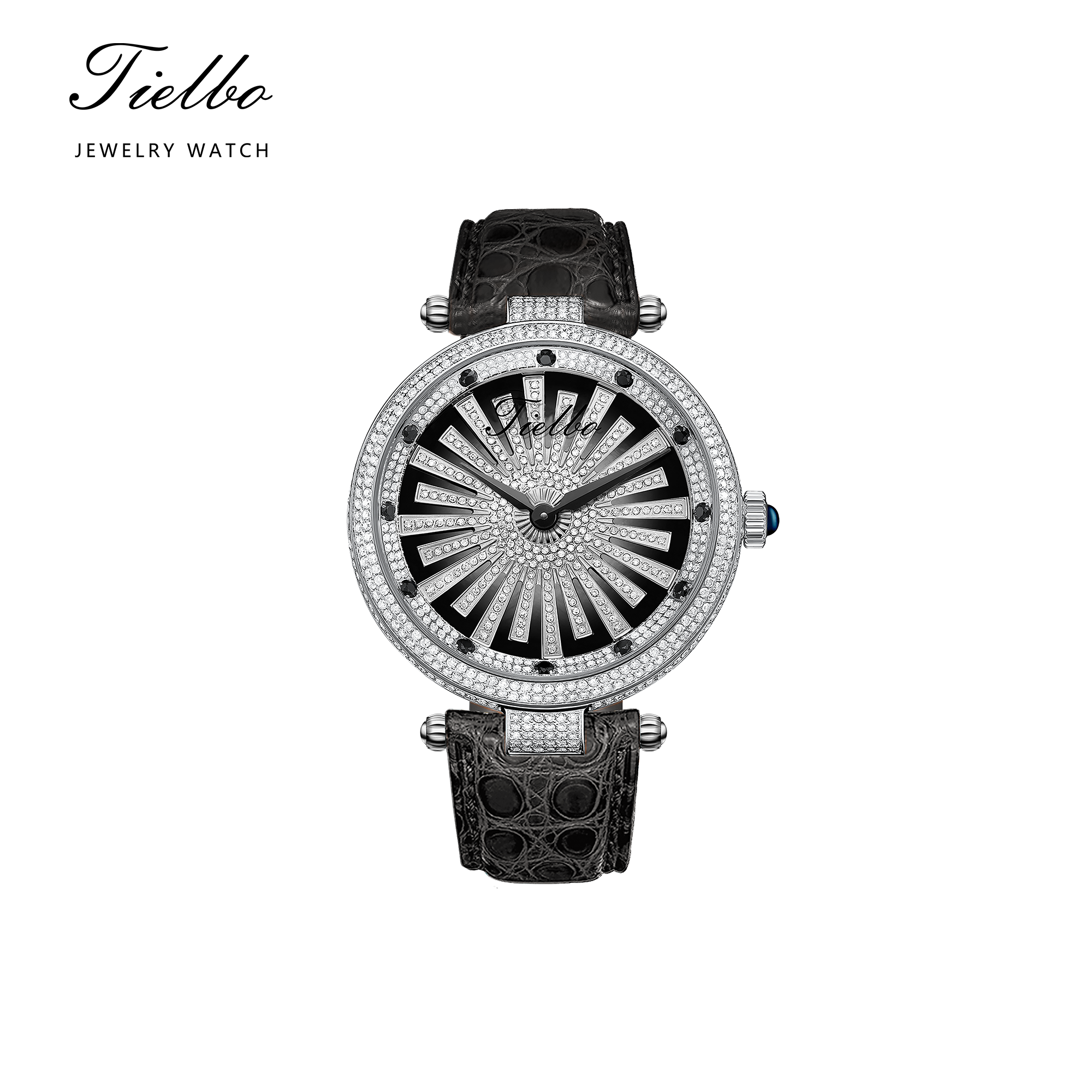 Women's Bloom Watch – Rotating Dial, Iced-Out, 42mm T127L