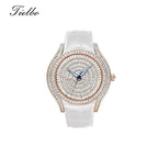 Waltz Automatic Watch – Full Crystal, Elegant, 39×45mm T815M