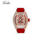 Kale Watch – Transparent, Iced-Out, Automatic T828M