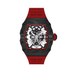 Mecha II Black Tourbillon Watch – Carbon Fiber, Skeleton, 43×52mm T606