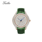 Waltz Automatic Watch – Full Crystal, Elegant, 39×45mm T815M