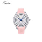 Women's Waltz Watch – Quartz, Elegant, Full Crystal T815L