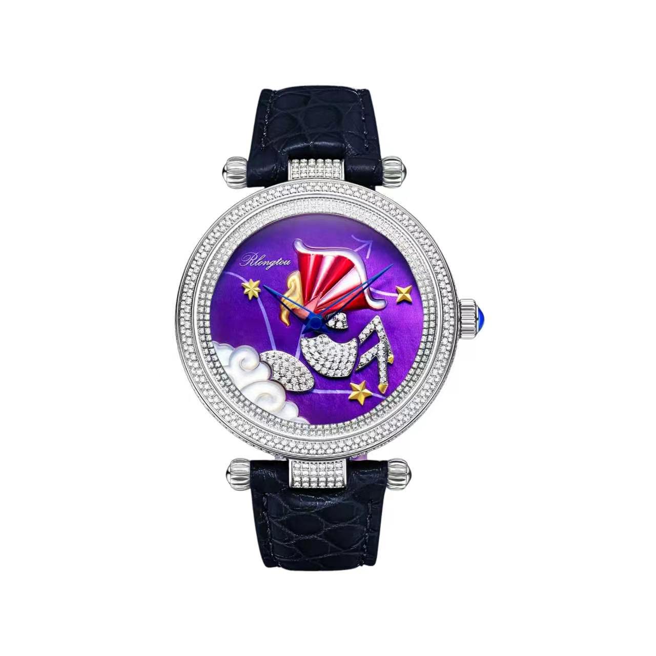 Women's Zodiac Watch – 12 Signs, Crystal, 42mm T912L