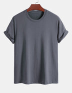 Basic Regular Fit Cotton T-Shirt - Naturzy
