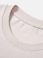 Basic Regular Fit Cotton T-Shirt - Naturzy