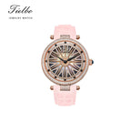 Women's Fortune Flow Watch – Rotating Dial, Iced-Out, 42mm T127L