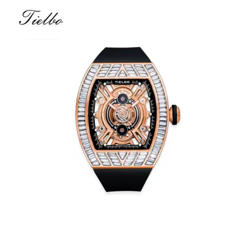 Women's Crystal Storm Watch – Quartz, Skeleton, 40×46mm T827L