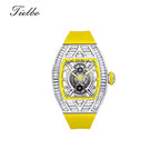 Crystal Storm Watch – Quartz, Skeleton, Crystal Inlay T827S
