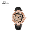 Women's Dawn Fortune Watch – Rotating Dial, Iced-Out, 42mm T127L