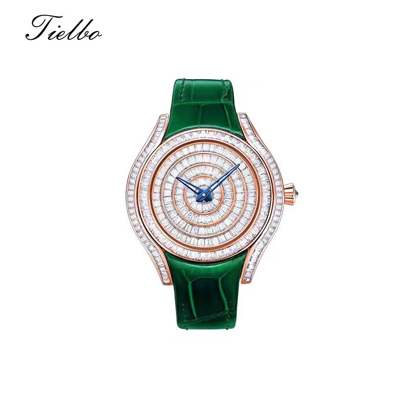 Women's Waltz Watch – Quartz, Elegant, Full Crystal T815L