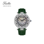 Women's Fortune Flow Watch – Rotating Dial, Iced-Out, 42mm T127L