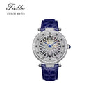 Fortune Flow Watch – Rotating Dial, Iced-Out, 45mm T127M