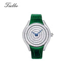 Women's Waltz Watch – Quartz, Elegant, Full Crystal T815L