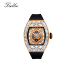Crystal Storm Watch – Quartz, Skeleton, Crystal Inlay T827S