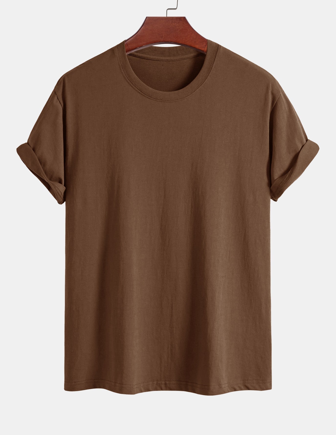 Basic Regular Fit Cotton T-Shirt - Naturzy