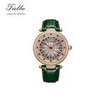 Fortune Flow Watch – Rotating Dial, Iced-Out, 45mm T127M