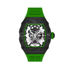 Mecha II Black Tourbillon Watch – Carbon Fiber, Skeleton, 43×52mm T606