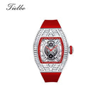 Crystal Storm Watch – Quartz, Skeleton, Crystal Inlay T827S