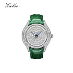 Waltz Automatic Watch – Full Crystal, Elegant, 39×45mm T815M