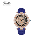 Women's Dawn Fortune Watch – Rotating Dial, Iced-Out, 42mm T127L