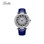 Women's Dawn Fortune Watch – Rotating Dial, Iced-Out, 42mm T127L