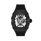 Mecha II Black Tourbillon Watch – Carbon Fiber, Skeleton, 43×52mm T606