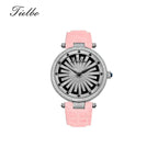 Women's Dawn Fortune Watch – Rotating Dial, Iced-Out, 42mm T127L