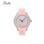 Women's Waltz Watch – Quartz, Elegant, Full Crystal T815L