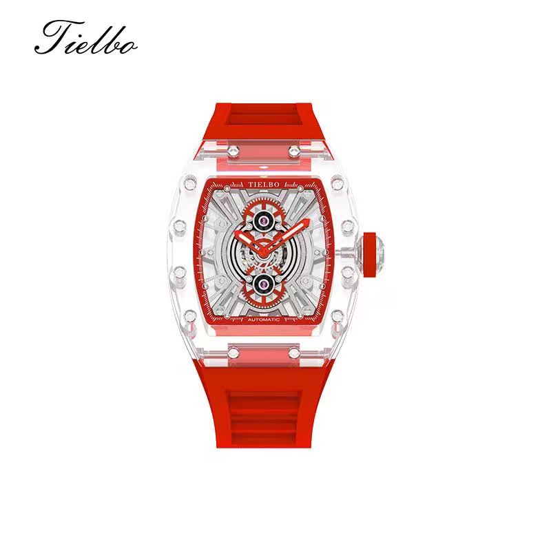 Women's Crystal Void Watch – Transparent, Skeleton, Automatic T823L