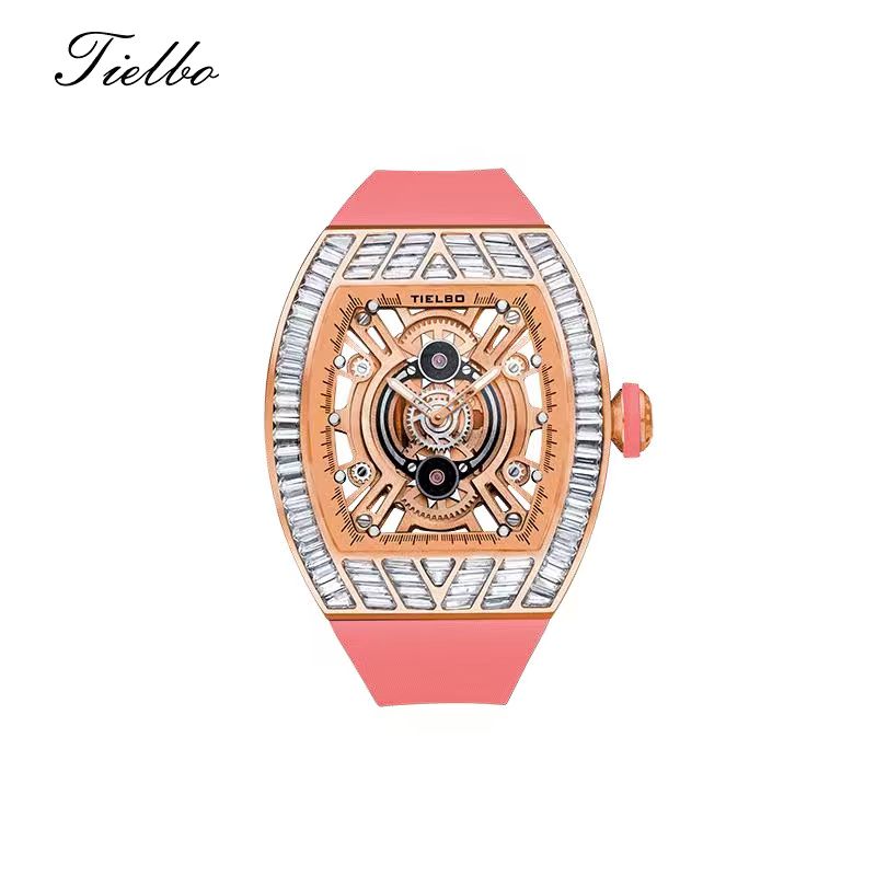 Women's Crystal Storm Watch – Quartz, Skeleton, 40×46mm T827L